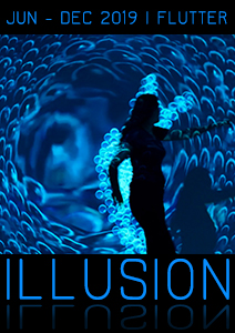 Illusion immersive interactive art installation