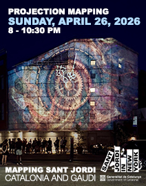 Sant Jordi Video Mapping art installation