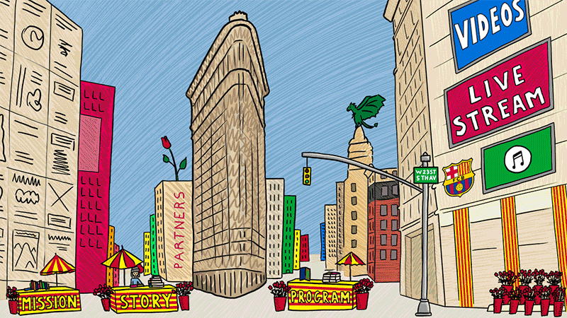 Sant Jordi NYC 2020 - Landing Page animation